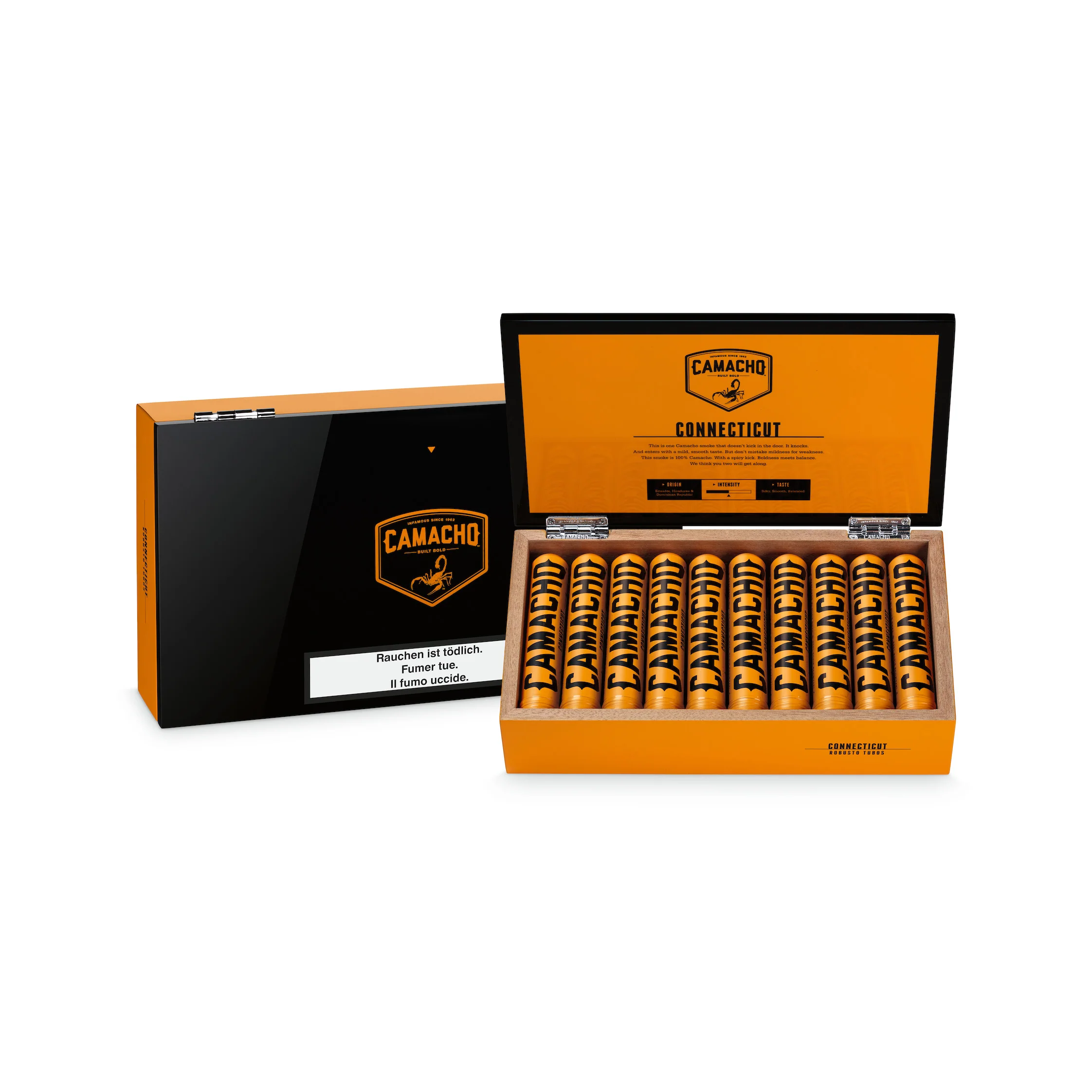Camacho Connecticut Robusto Tubo Cigar - Image 5