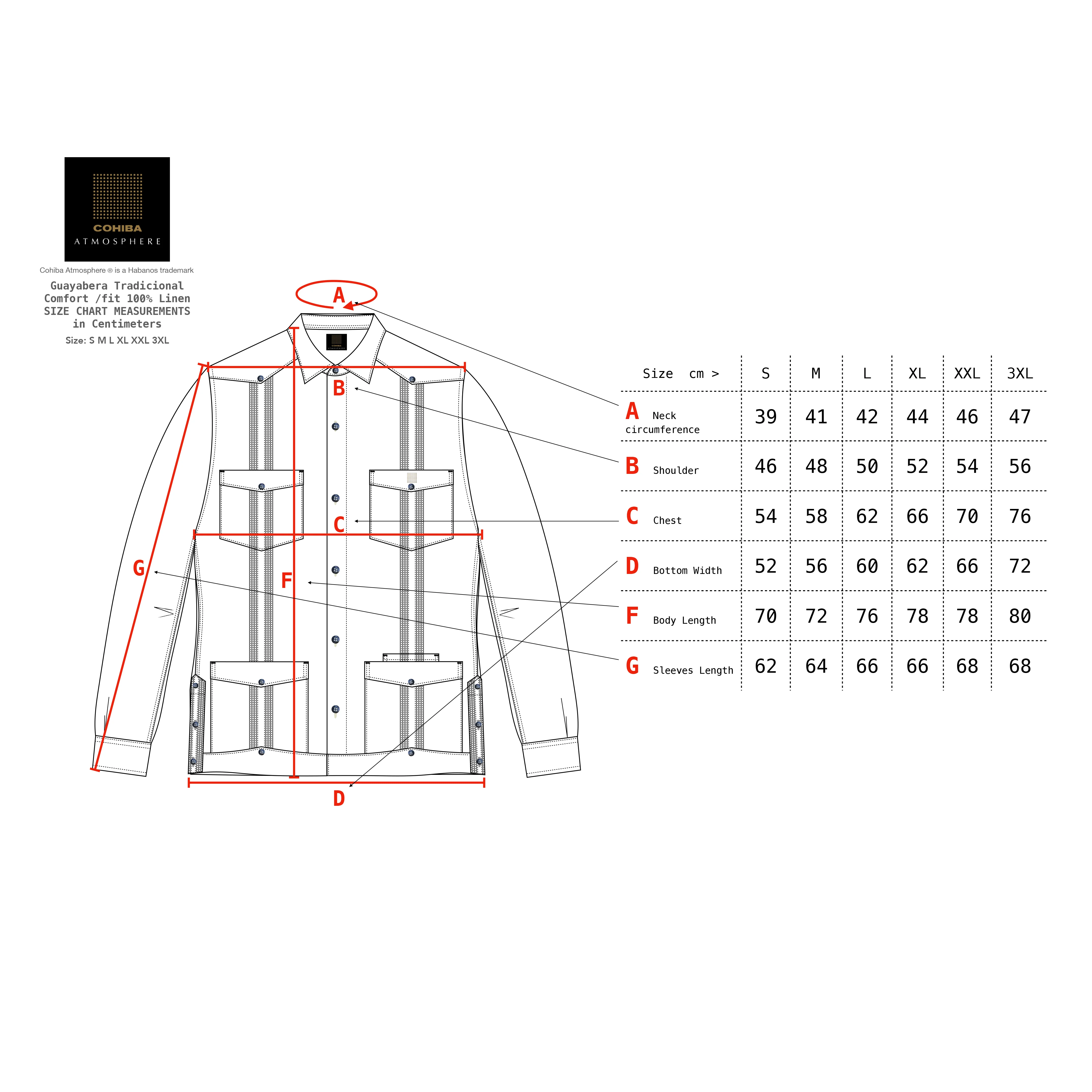 Cohiba Atmosphere Guayabera Comfort Fit - Image 12