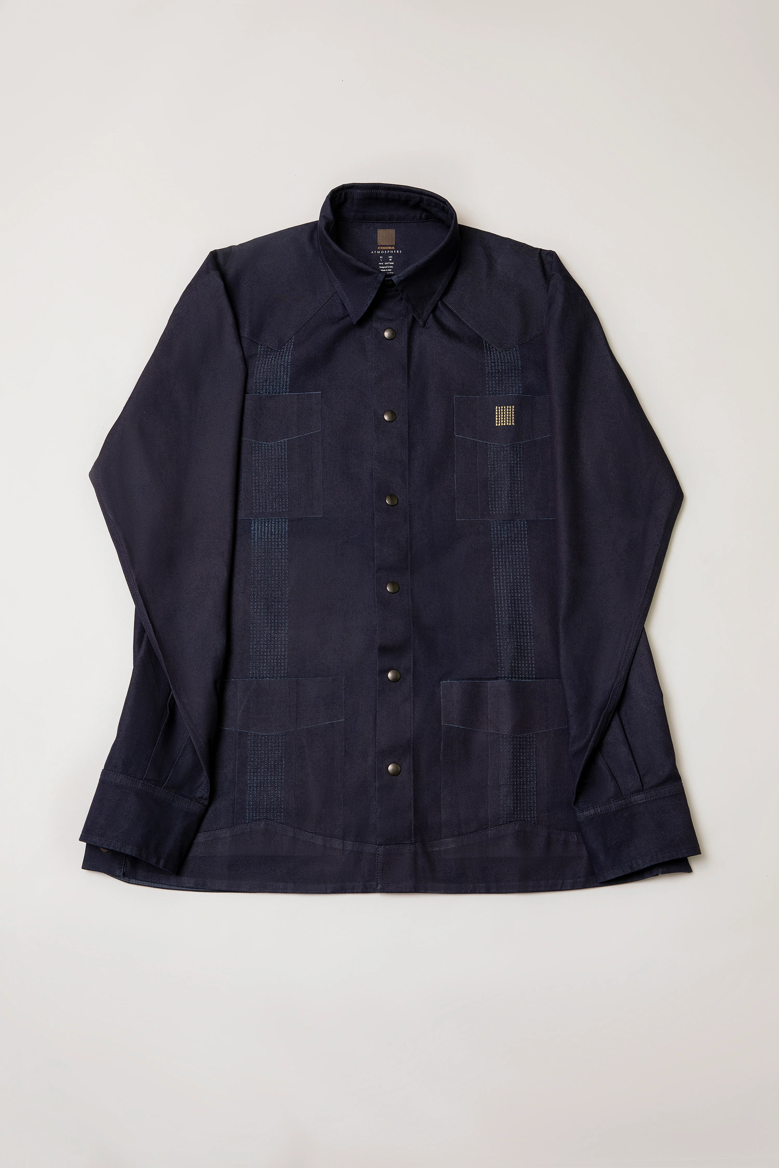 Cohiba Atmosphere Guayabera Japanese Denim - Image 3