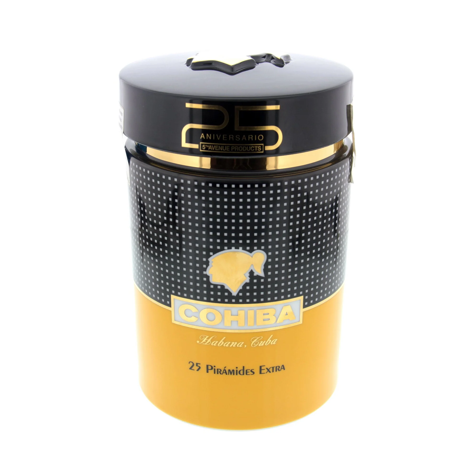 Cohiba Piramides Extra Cigar Jar - 25 Aniversario 5th Avenue Products - Image 3