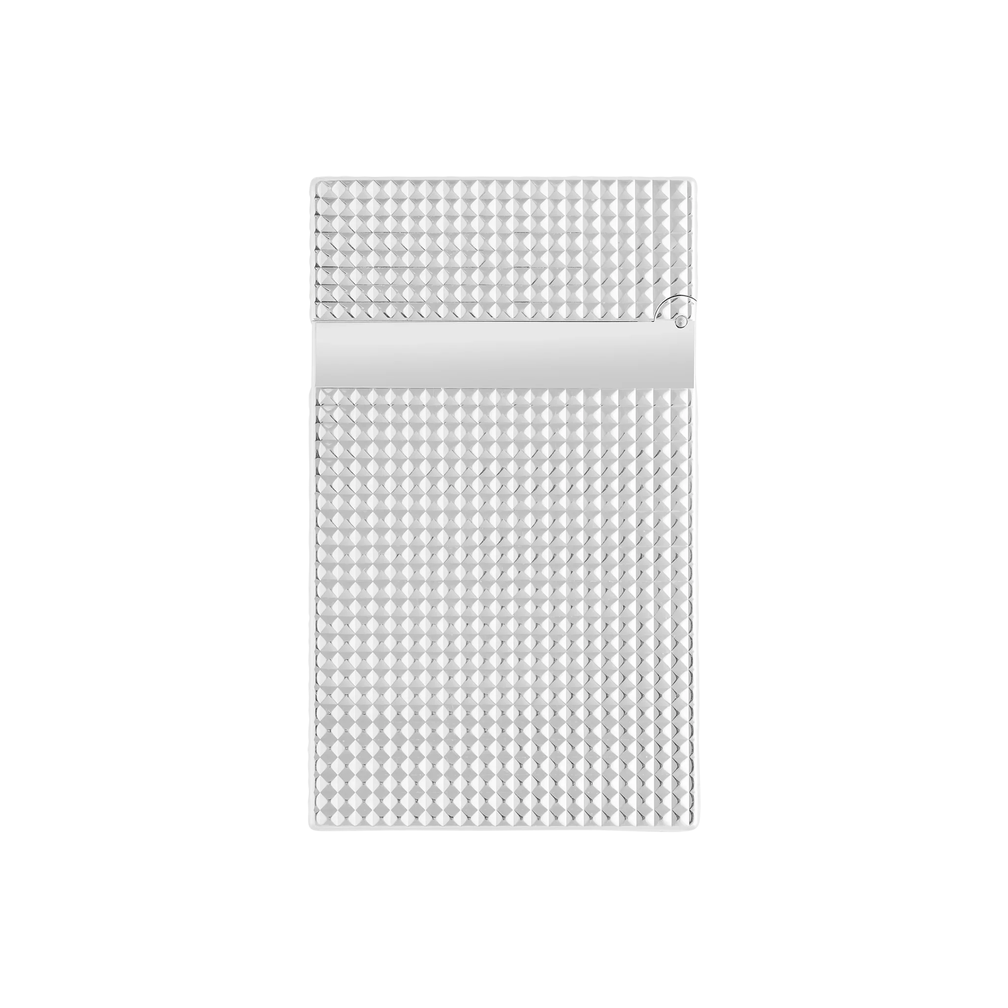 S.T. Dupont Ligne 2 - Microdiamond Head Silver Lighter - Image 3